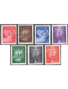 1947 - P.A. Soggetti vari, serie n° 9/15. Cat. € 65 (**) 
