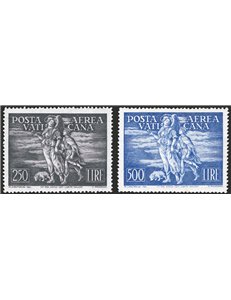 1948 - P.A. Tobia, serie n° 16/17 ottima centratura. Cert.: IC. Cat. € 1.050 (**)