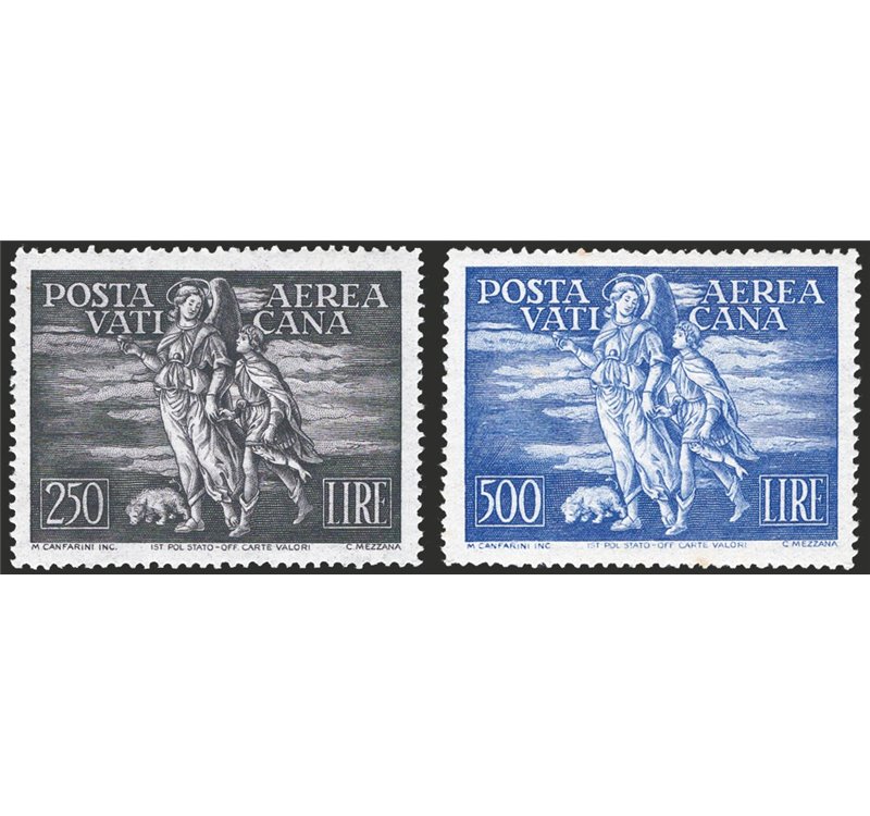1948 - P.A. Tobia, serie n° 16/17 ottima centratura. Cert.: IC. Cat. € 1.050 (**)