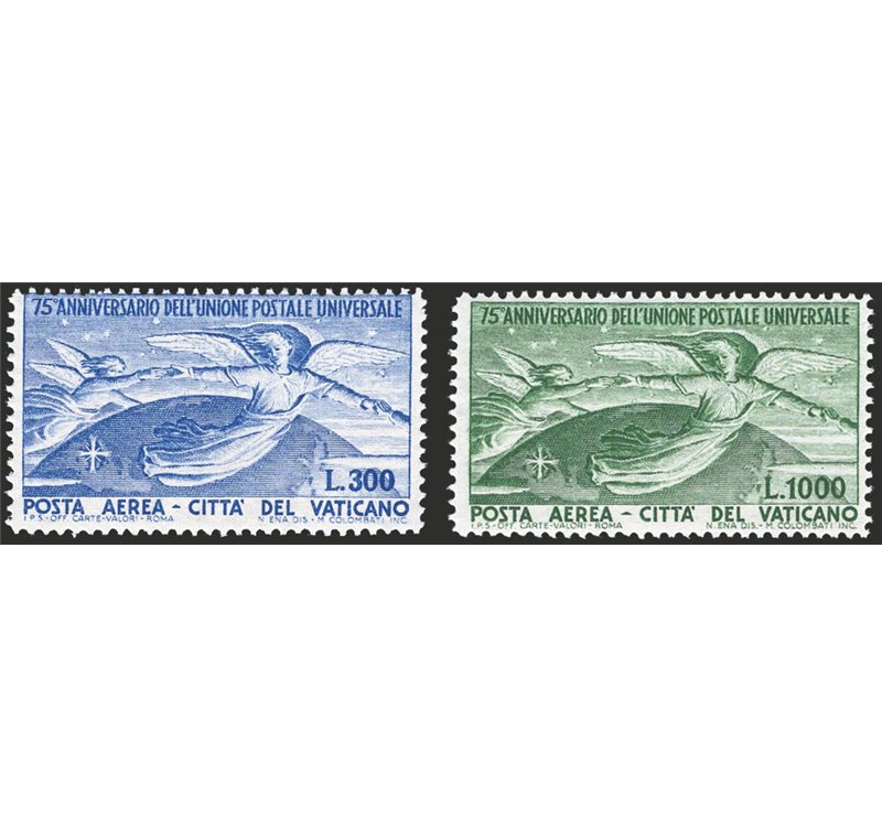 1949 - P.A. U.P.U., serie n° 18/19. Cert.: IC. Cat. € 220 (**)