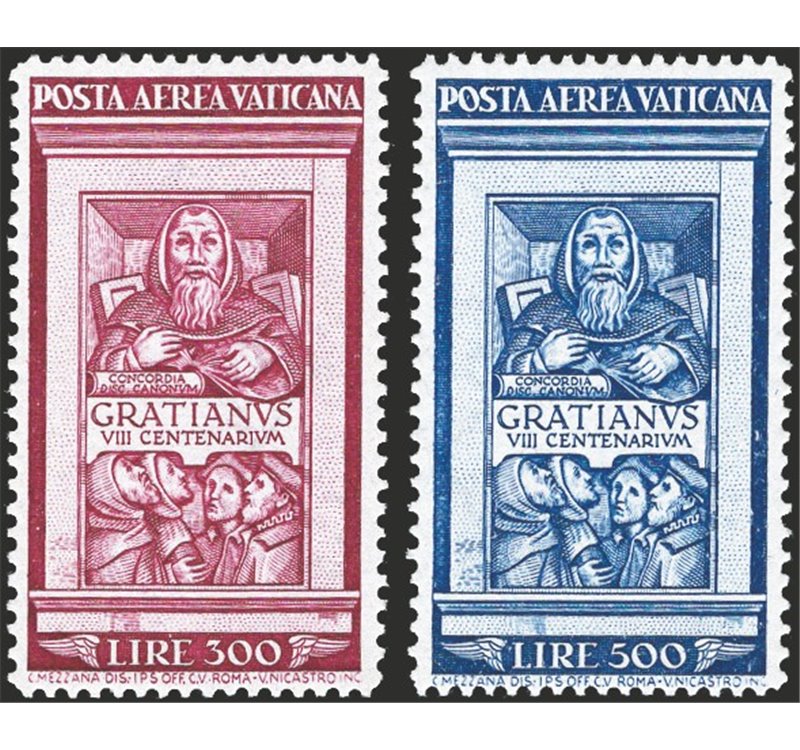 1951 - P.A. Graziano, serie n° 20/21 con ottima centratura. Cert.: IC. Cat. € 675 (**)