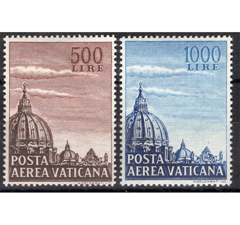 1953 - P.A. Cupoloni, serie n° 22/23. Cat. € 130 (**)