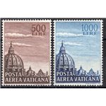 1953 - P.A. Cupoloni, serie n° 22/23. Cat. € 130 (**)