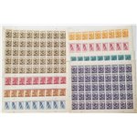 1956 - P.A. Arcangelo Gabriele, serie n° 24/32 in fogli. Cat. € 337+ (**)