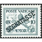 1931 - Segnatasse 10 c. verde scuro su verde senza la stampa della cornice di "T" con ottima centratura, n° 2A. Cert.: IC. Cert.