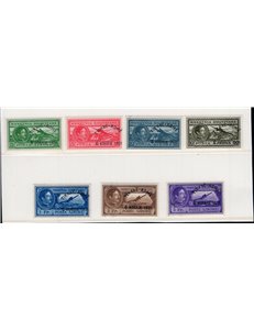 Albania - 1931 - P.A. Linea aerea Roma-Tirana, serie n° 35A/35G. Cat. € 260 (**)