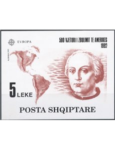 Albania - 1992 - BF Europa, serie n° 73. Cat. € 90 (**) 
