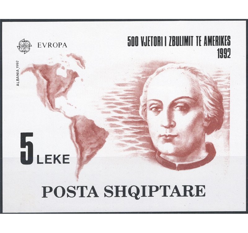 Albania - 1992 - BF Europa, serie n° 73. Cat. € 90 (**) 