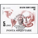 Albania - 1992 - BF Scoperta dell'America, n° 73. Cat. € 90 (U) 