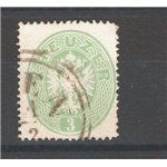 Austria - 1860 - Stemma 3 k. verde dent. 14, n° 23. Cat. € 165 (U)