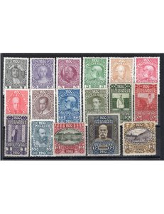 Austria - 1910 - 80° Compleanno Francesco Giuseppe I, serie n° 119/135. Cert.: IC. Cat. € 880 (*)