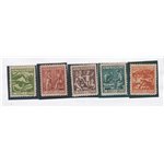 Austria - 1924 - Pro artisti bisognosi, serie n° 326/330. Cat. € 90 (**)