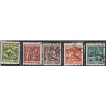 Austria - 1924 - Pro artisti bisognosi, serie n° 326/330. Cat. € 90 (U)