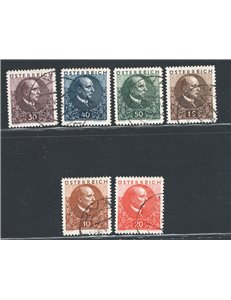 Austria - 1930 - Presidente Miklas, serie n° 393/98. Cat. € 160 (U)