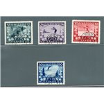 Austria - 1933 - Campionati Mondiali di Sci, serie n° 426/29. Cat. € 420 (U)