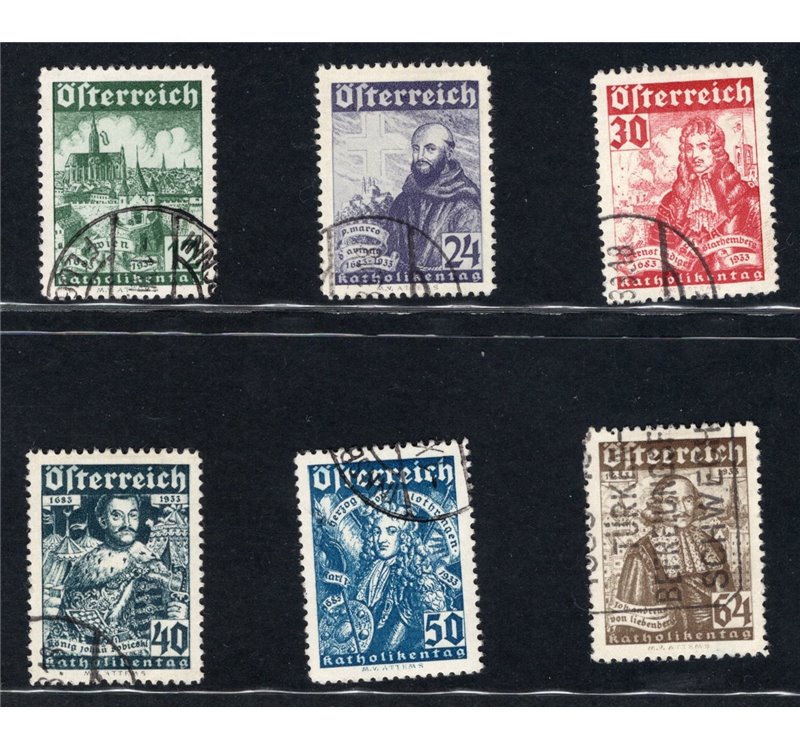 Austria - 1933 - Assedio di Vienna, serie n° 431/36. Cat. € 350 (U)