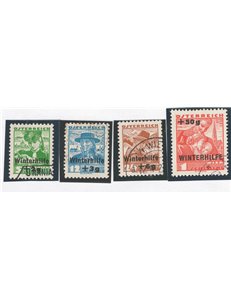 Austria - 1935 - Soccorso invernale, serie n° 467/70. Cat. € 90 (U)