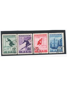 Austria - 1936 - Campionati Internazionali di Sci, n° 477/80. Cat. € 160 (U)