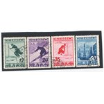 Austria - 1936 - Campionati Internazionali di Sci, n° 477/80. Cat. € 160 (U)