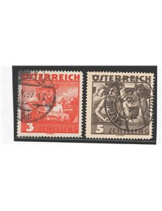 Austria - 1936 - Costumi regionali, serie n° 482/83. Cat. € 90 (U)