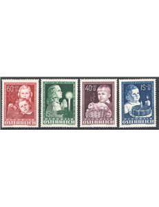 Austria - 1949 - Pro Infanzia, serie n° 765/68. Cat. € 110 (**)