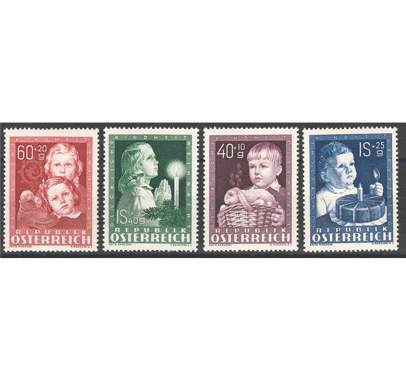 Austria - 1949 - Pro Infanzia, serie n° 765/68. Cat. € 110 (**)