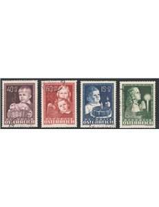 Austria - 1949 - Pro Infanzia, serie n° 765/68. Cat. € 110 (U)