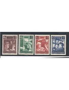 Austria - 1951 - Opere di ricostruzione, n° 794/97. Cat. € 90 (**)