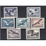 Austria - 1950/53 - P.A. Uccelli, serie n° 54/60. Cert.: Biondi. Cat. € 500 (**)