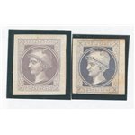 Austria - 1867 - Francobolli per giornali Testa di Mercurio, n° 9/10. Cat. € 280 (*)