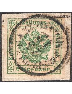 Austria - 1853/59 - Segnatasse Aquila senza il 2 k. verde, serie n° 2. Cat. € 110 (U)
