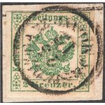 Austria - 1853/59 - Segnatasse Aquila senza il 2 k. verde, serie n° 2. Cat. € 110 (U)
