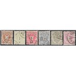 Austria - Levante - 1883 - Aquila e cifra, serie n° 8/13 con annulli poco leggibili. Cat. € 325 (U)