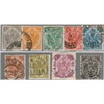 Austria - Occup. Austriache - Bosnia Herzegovina - 1894/98 - Stemma con la stampa tipografica, serie n° 1I/9I. Cat. € 76,50 (U)