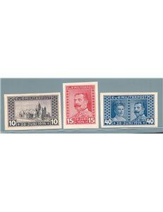 Austria - Occup. Austriache - Bosnia Herzegovina - 1917 - 3° Anniv. dell'Arciduca Francesco Ferdinando, serie n° 117/19 non dent