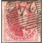 Belgio - 1858/61 - Re Leopoldo I 40 c. rosa carminio, n° 12. Cat. € 160 (U)