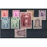 Belgio - 1932 - Cardinale Desidè Mercier, serie n° 342/50. Cert.: IC. Cat. € 1.250 (**)