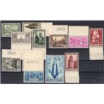 Belgio - 1933 - Abbazia di Orval, II serie n° 363/74. Cert.: IC. Cat. € 2.500 (**)