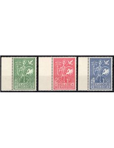 Belgio - 1953 - Ufficio Europea per la gioventù, serie n° 927/29. Cat. € 70 (**)