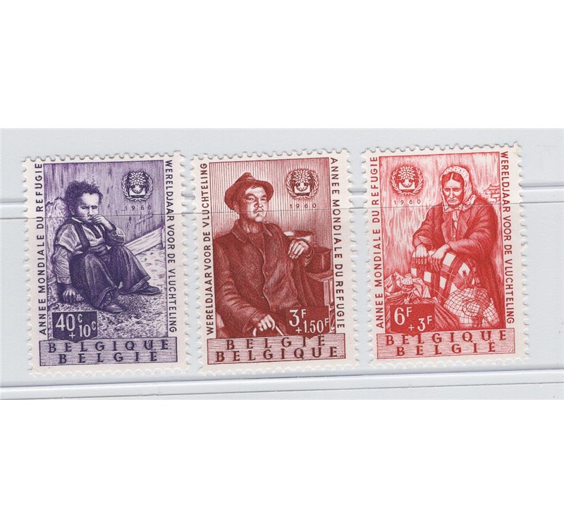 Belgio - 1960 - Rifugiato, serie n° 1128/30. Cat. € 65 (**)