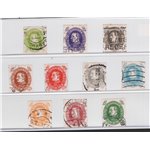 Danimarca - 1930 - 60° Compleanno di Re Cristiano X, serie n° 197/206. Cat. € 45 (U)