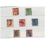 Danimarca - 1921 - Segnatasse soprast. “PORTO”, serie n° 1/7. Cat. € 42 (U)