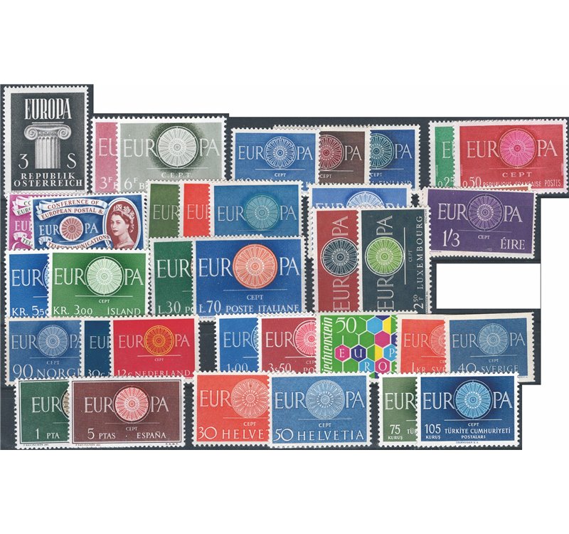 Europa Cept - 1960 - Annata completa. Cat. € 223 (**)