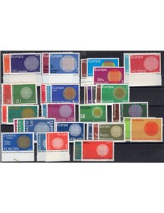 Europa Cept - 1970 - Annata completa. Cat. € 34 (**) 