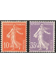 Francia - 1906 - Allegorie, serie n° 135/36. Cert.: IC. Cat. € 495 (**)