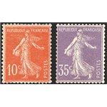 Francia - 1906 - Allegorie, serie n° 135/36. Cert.: IC. Cat. € 495 (**)