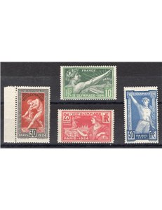 Francia - 1924 - Giochi Olimpici di Parigi, serie n° 183/86. Cat. € 160 (**)