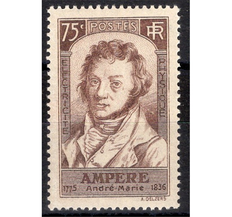 Francia - 1936 - A. M. Ampere, n° 310. Cat. € 45 (**)