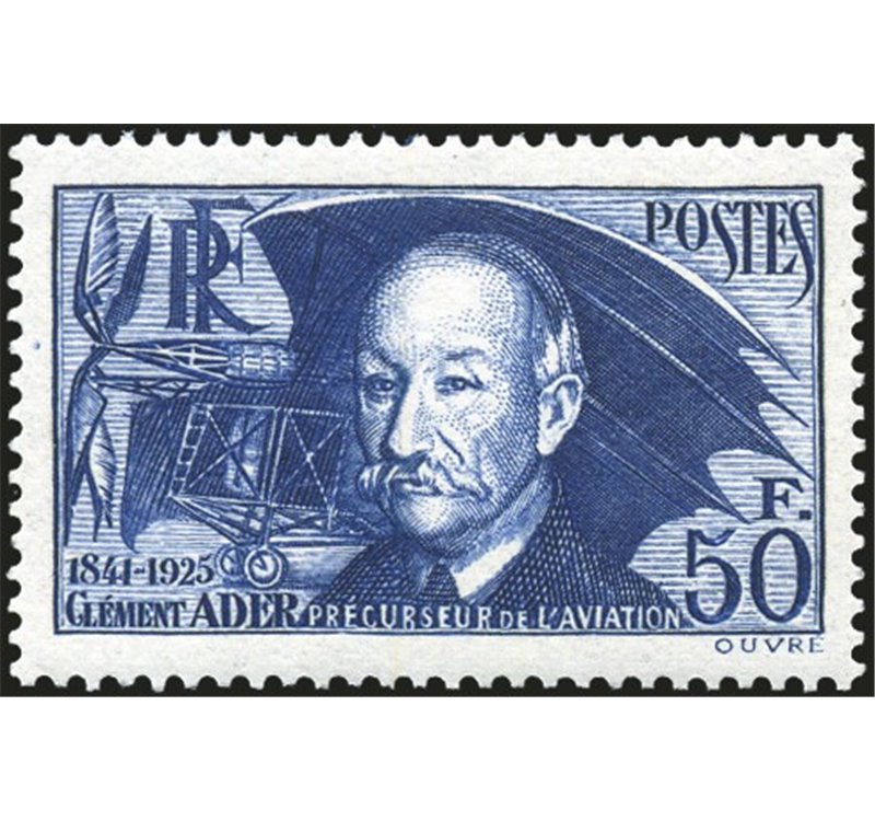 Francia - 1938 - Clement Ader, n° 398. Cert.: Biondi. Cat. € 180 (**)