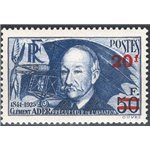 Francia - 1941 - Clement Ader 20 fr. su 50 fr., n° 493. Cat. € 90 (**)